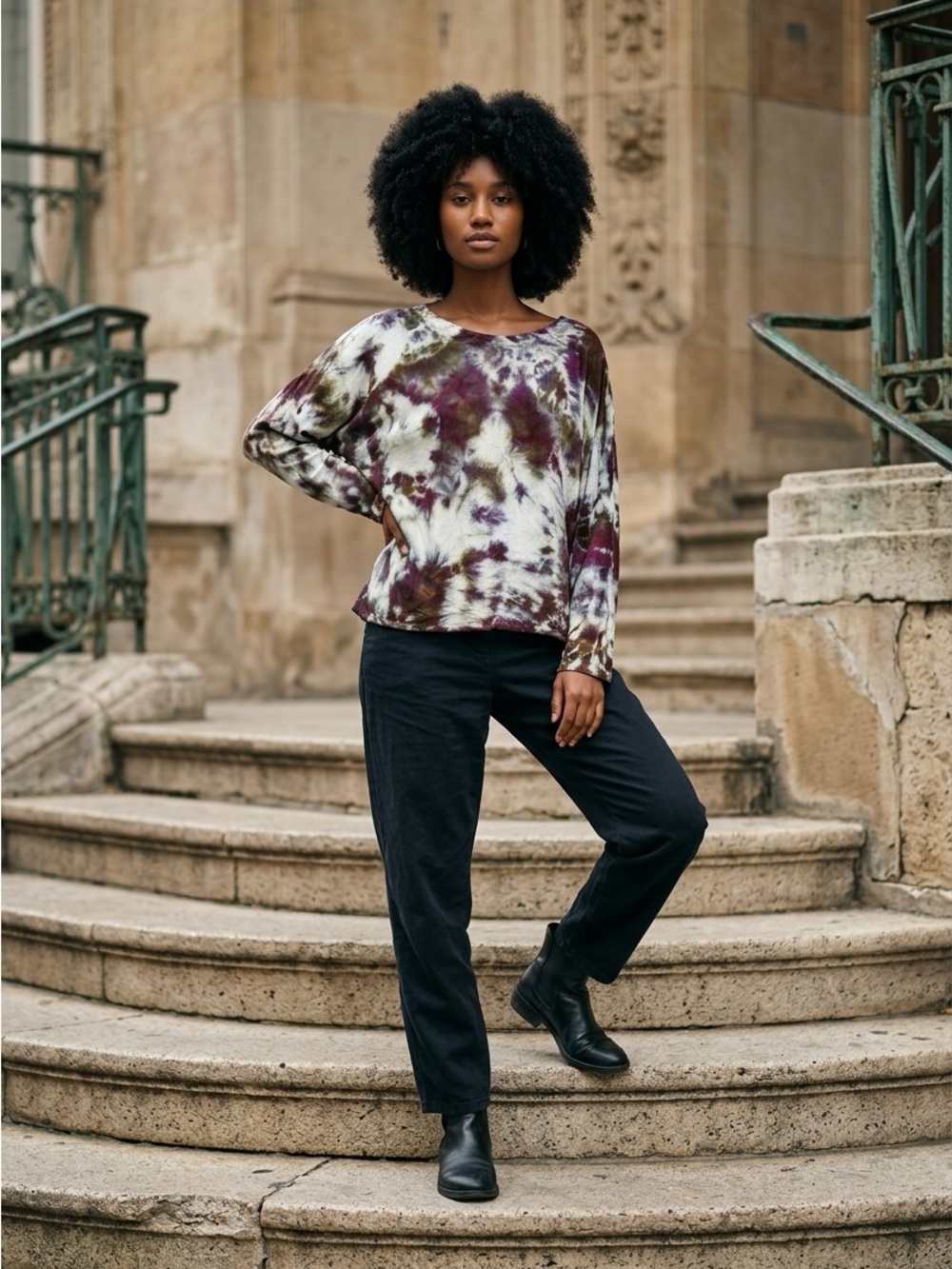 Taznakte Long Sleeve top Sedona Sand